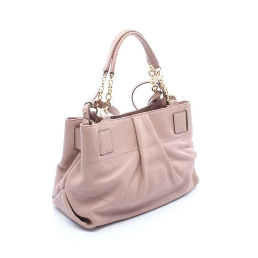 Salvatore Ferragamo Pink Gancini Handbag Leather Pink